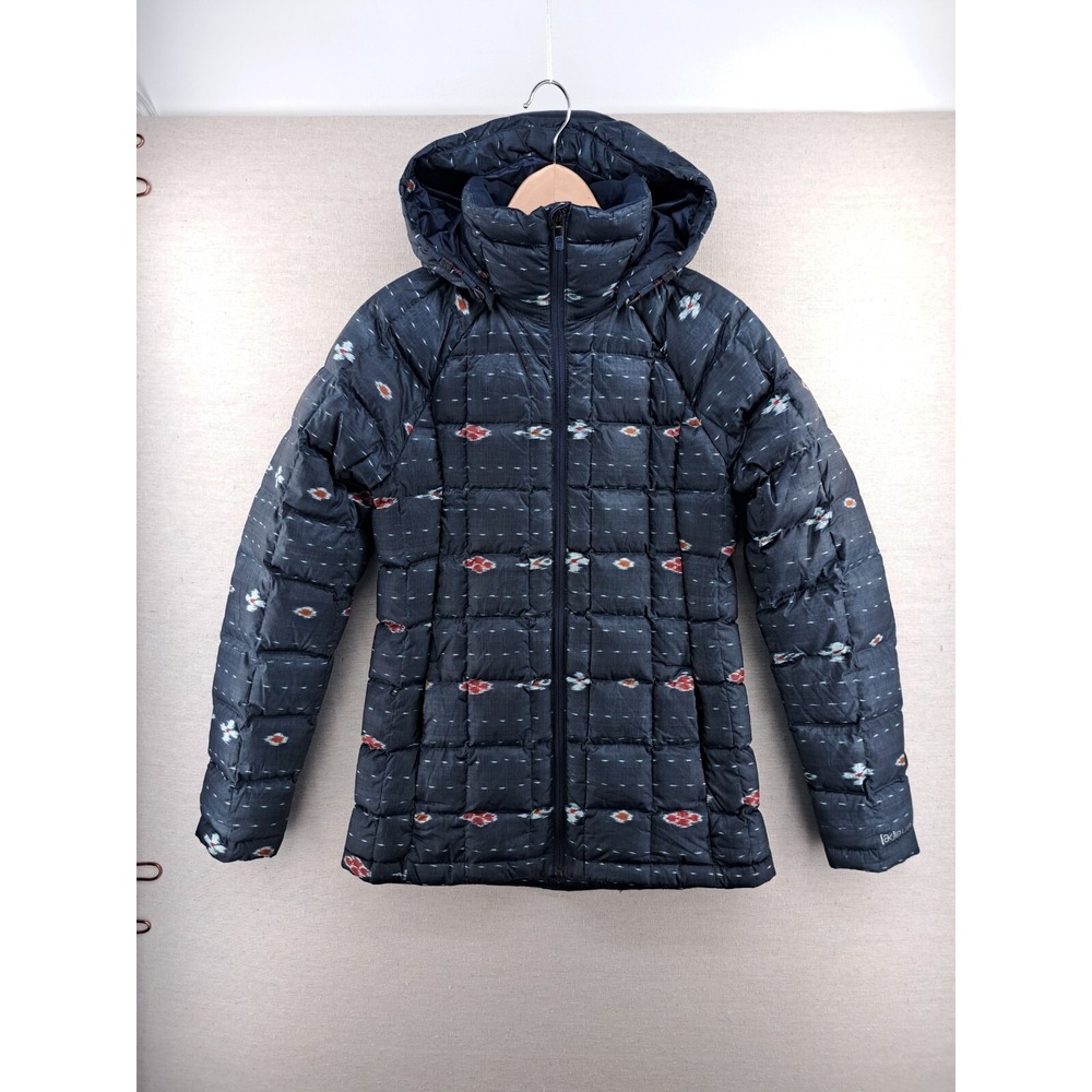 Burton AK Baker Down Jacket Women XS XSmall Blue Puffer Winter Coat Southwestern